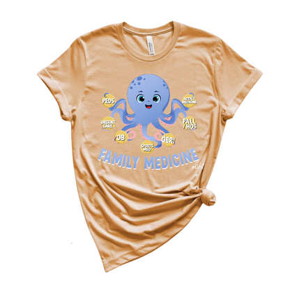 Family Medicine Octopus T-shirt-2