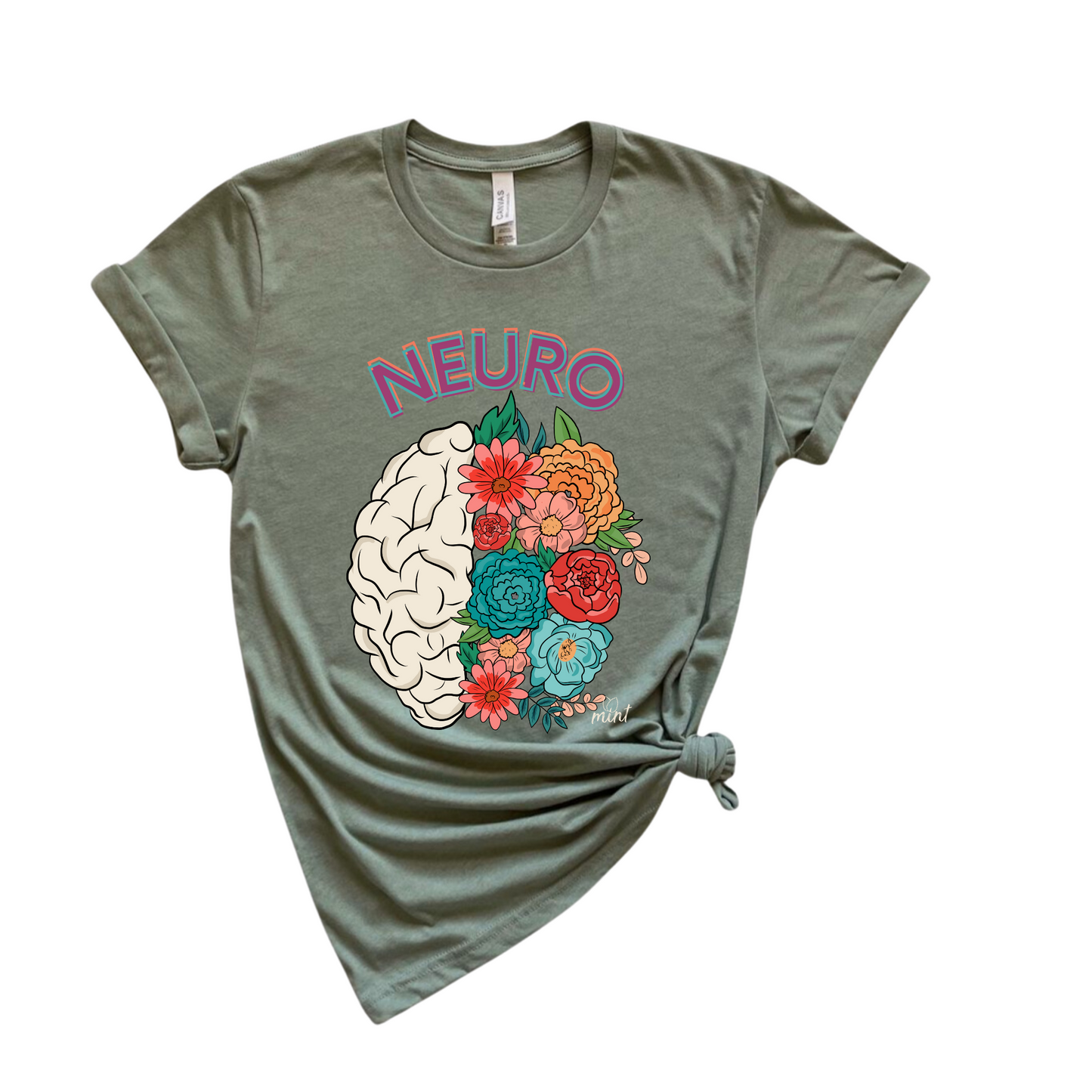 Floral Brain NEURO T-shirt