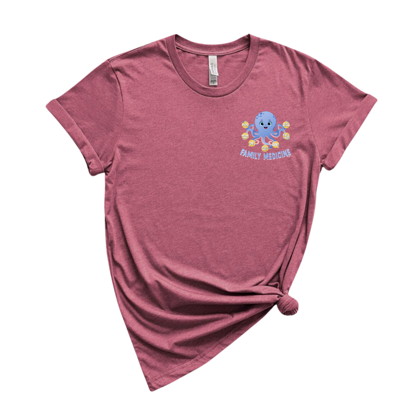 Family Medicine Octopus T-shirt-2 Pocket