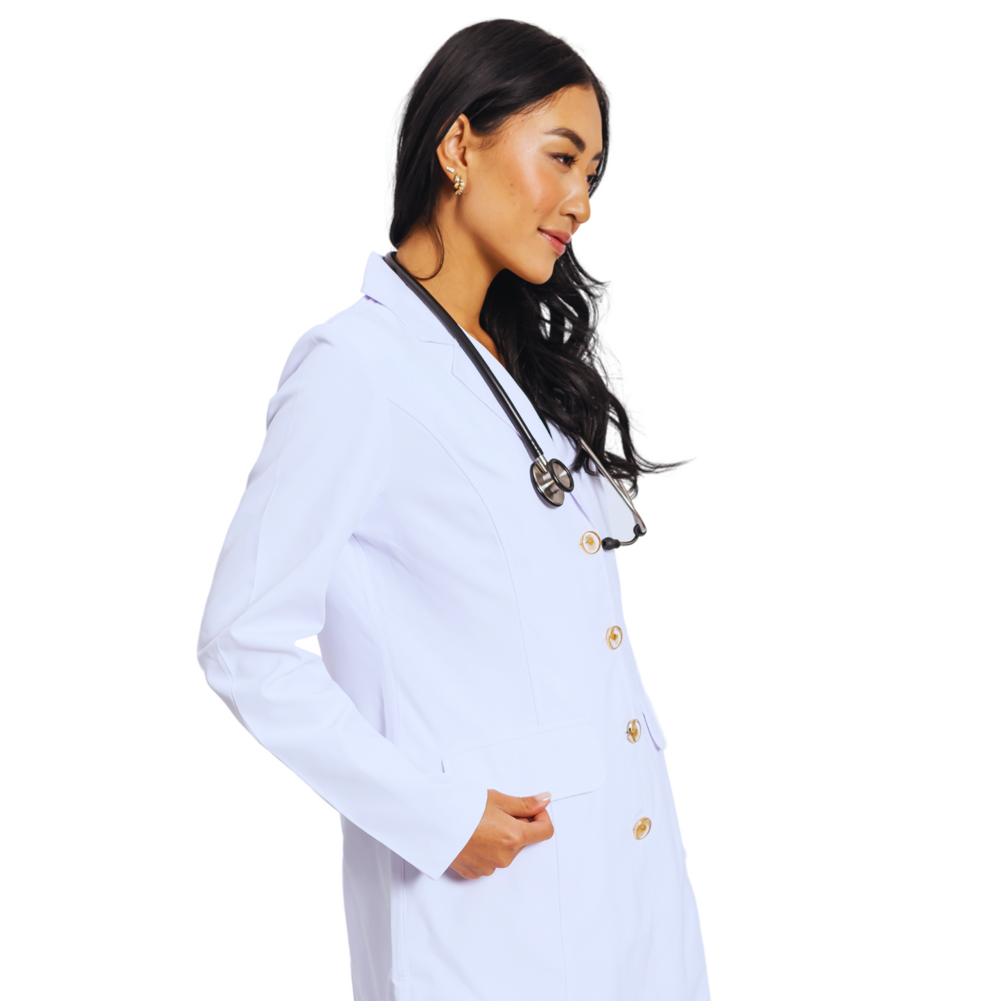 IOLAH SLIM FIT LAB COAT