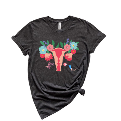 Floral Uterus T-shirt