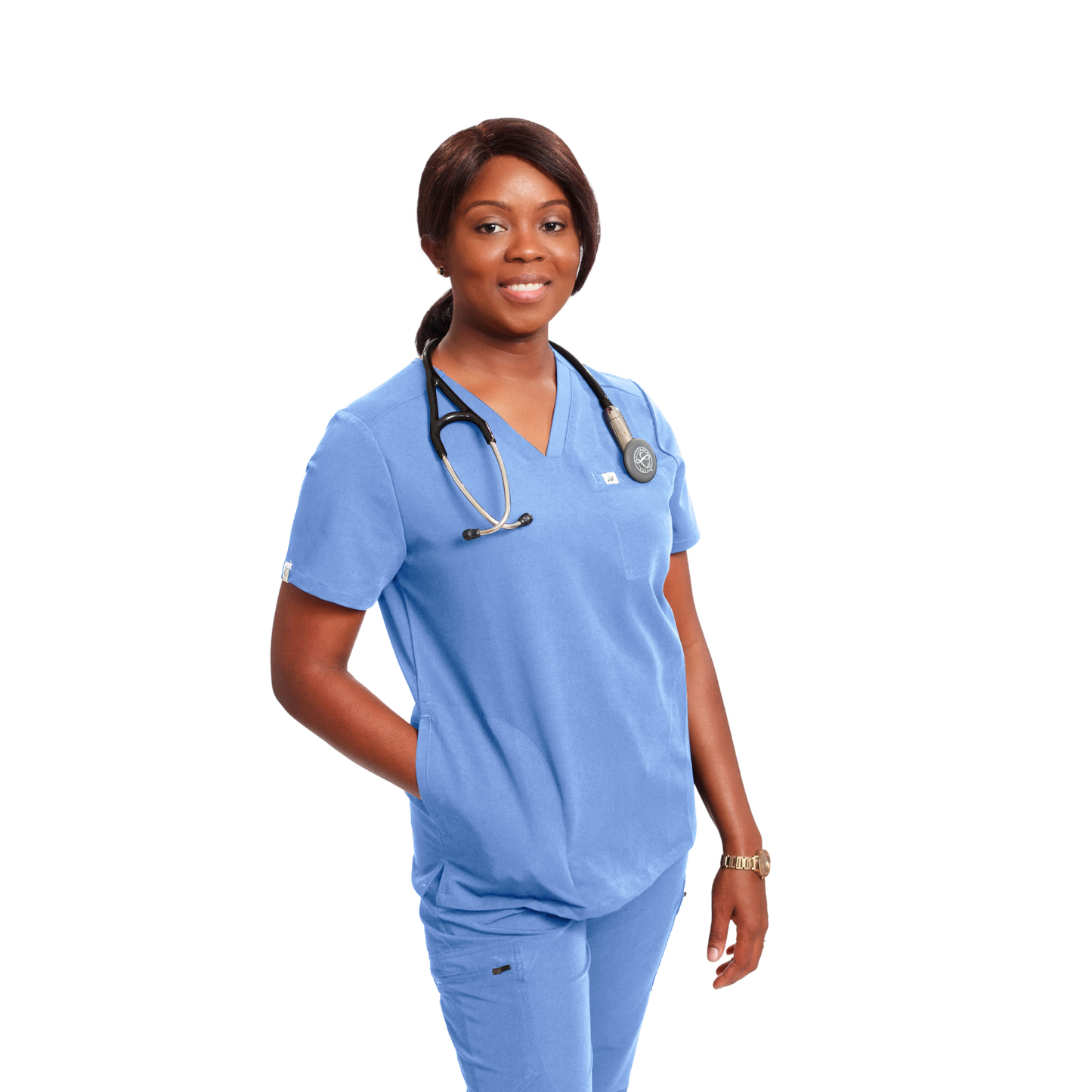 KENZIE Three Pockets SCRUB TOP