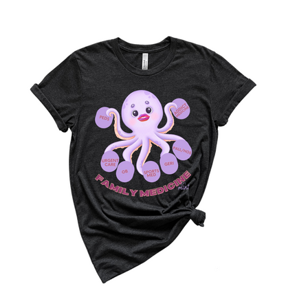 Family Medicine Octopus T-shirt-1