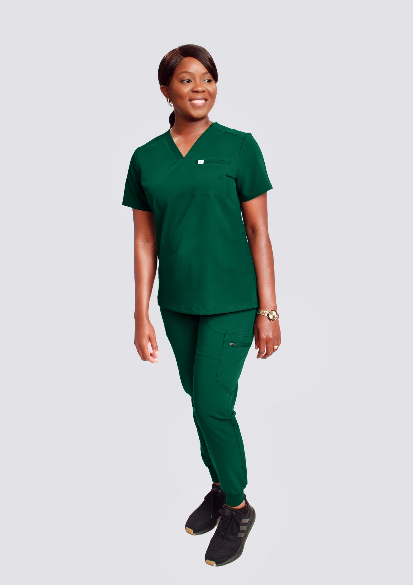 KENZIE Three Pockets SCRUB TOP