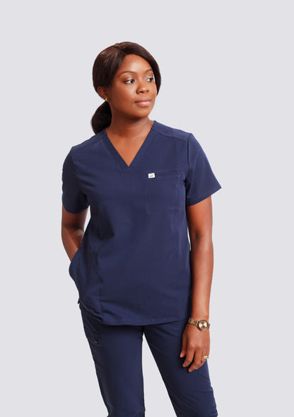 KENZIE Three Pockets SCRUB TOP