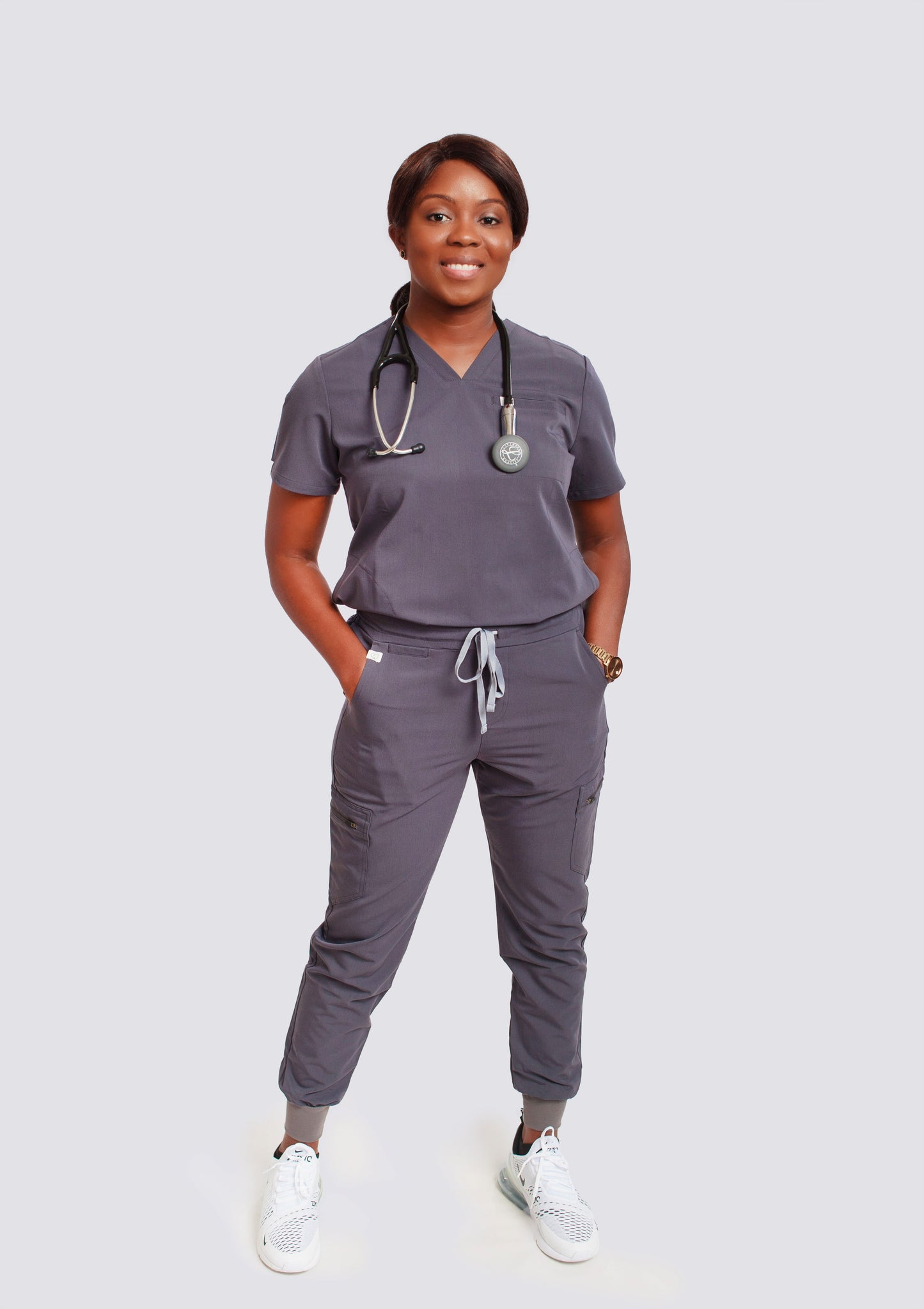 KENZIE Three Pockets SCRUB TOP