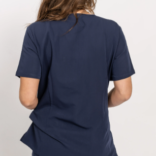 LENORA Two Pockets (with 3rd hidden pocket) Scrub top